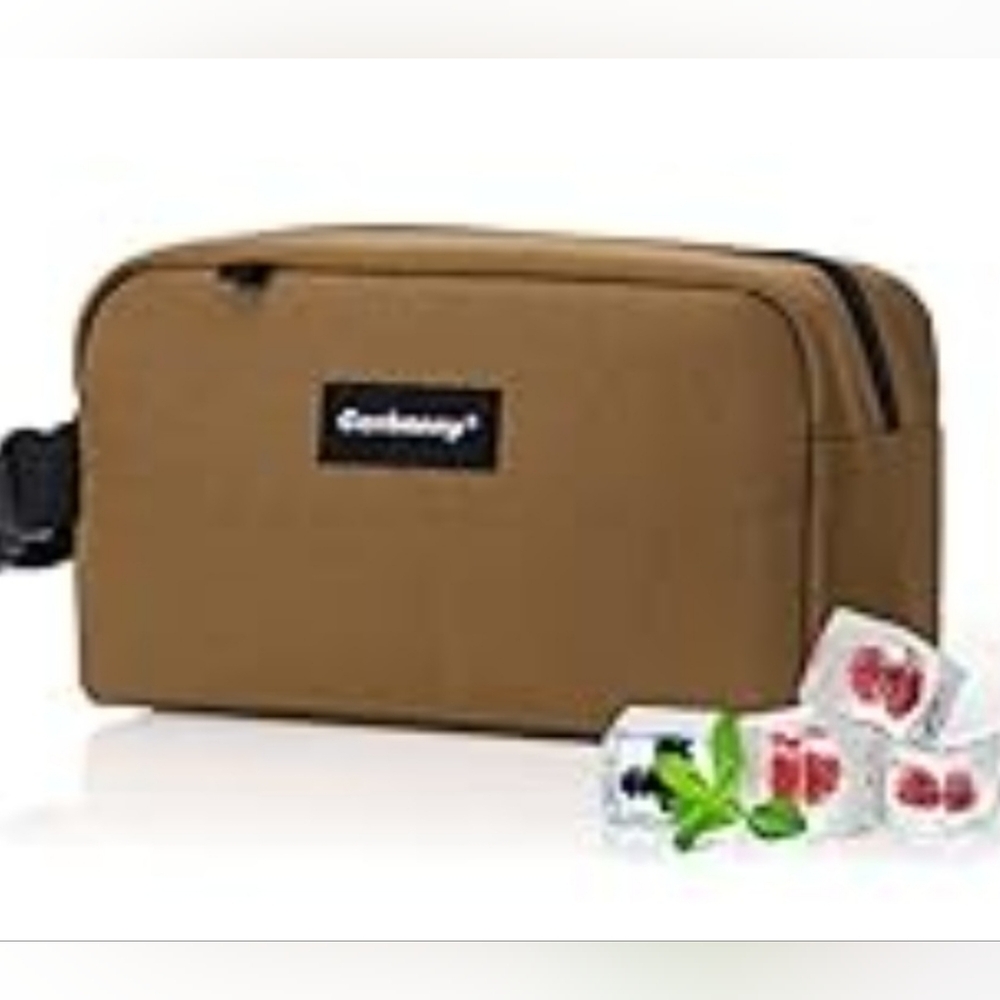 Small Insulated Freezer Bag Removeable Gel Packs Lunch Bottles Travel Pack
